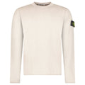 Stone Island Organic Cotton and Nylon Crewneck Jumper in Desert Beige