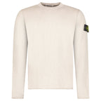 Stone Island Organic Cotton and Nylon Crewneck Jumper in Desert Beige