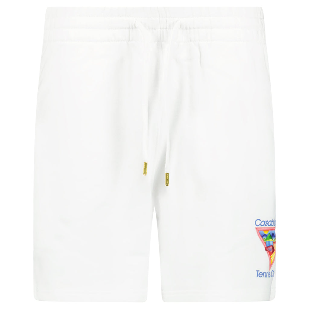 Casablanca Tennis Club Icon Sweatshorts in Off-White
