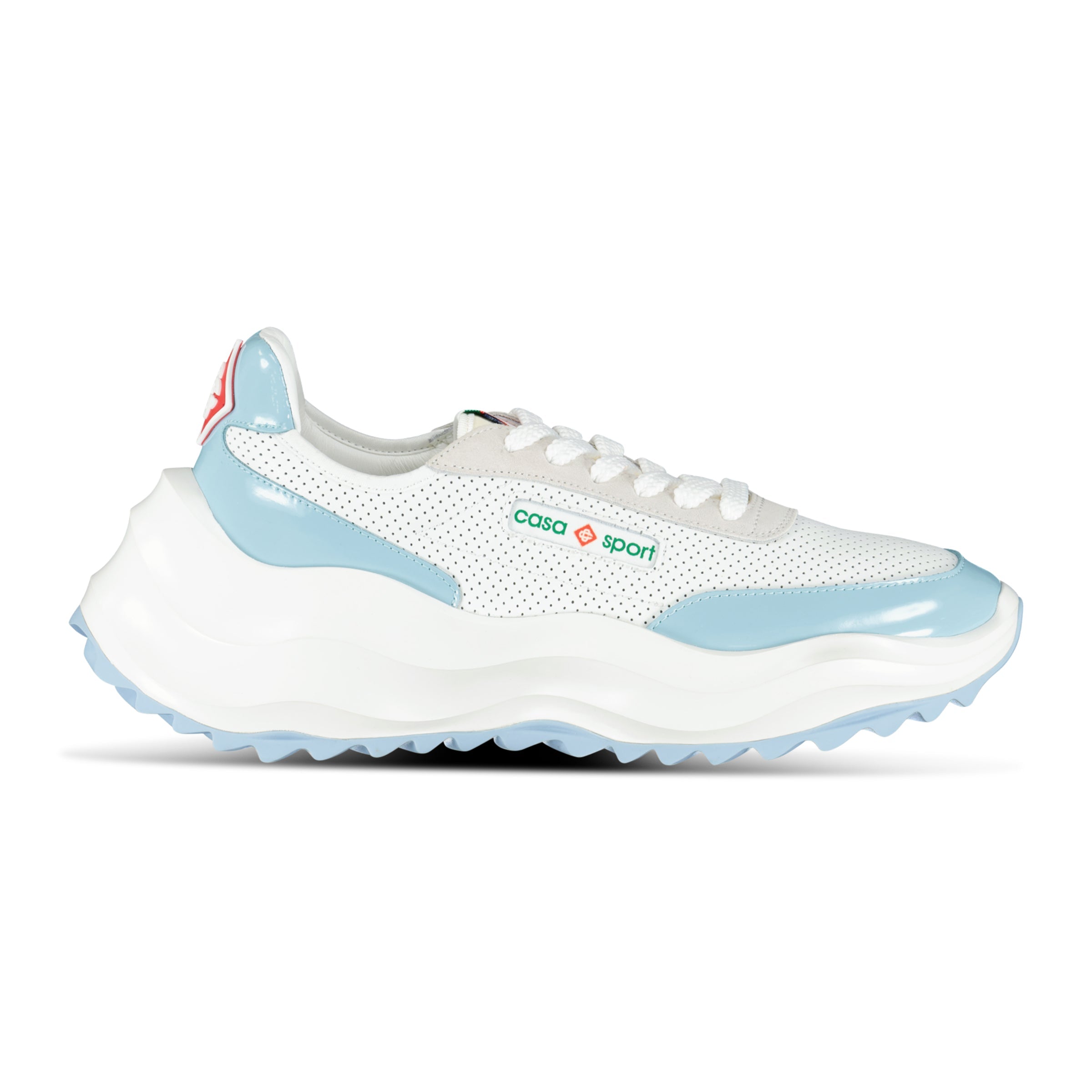 Casablanca Atlantis Chunky Sneakers White & Baby Blue