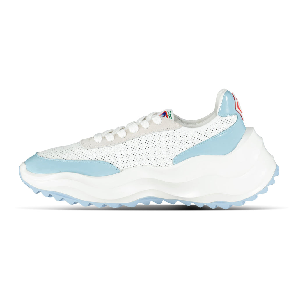 Casablanca Atlantis Chunky Sneakers White & Baby Blue