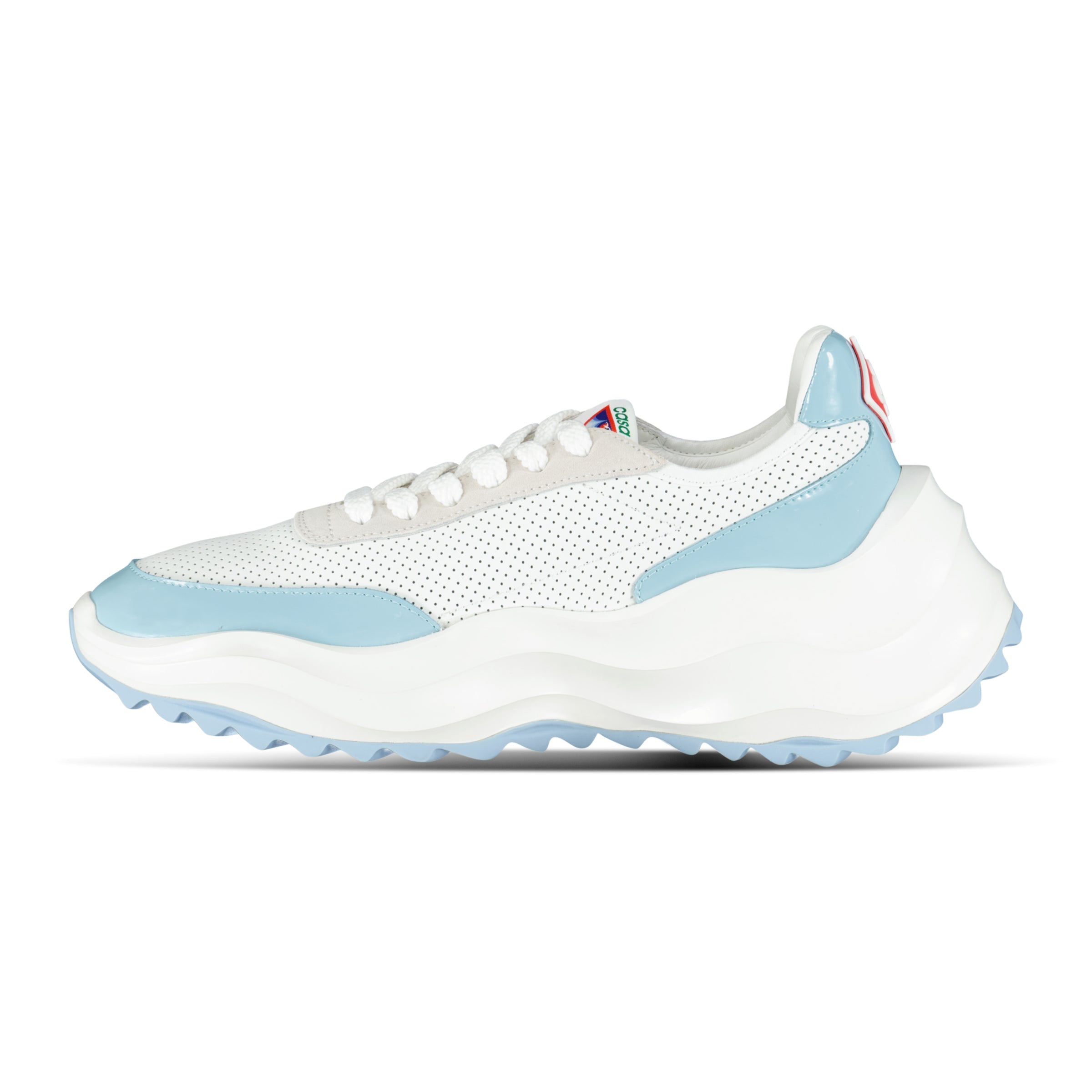 Casablanca Atlantis Chunky Sneakers White & Baby Blue