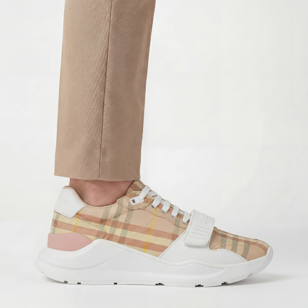 Burberry 'Ramsey Runner' Trainers in Teacup Check