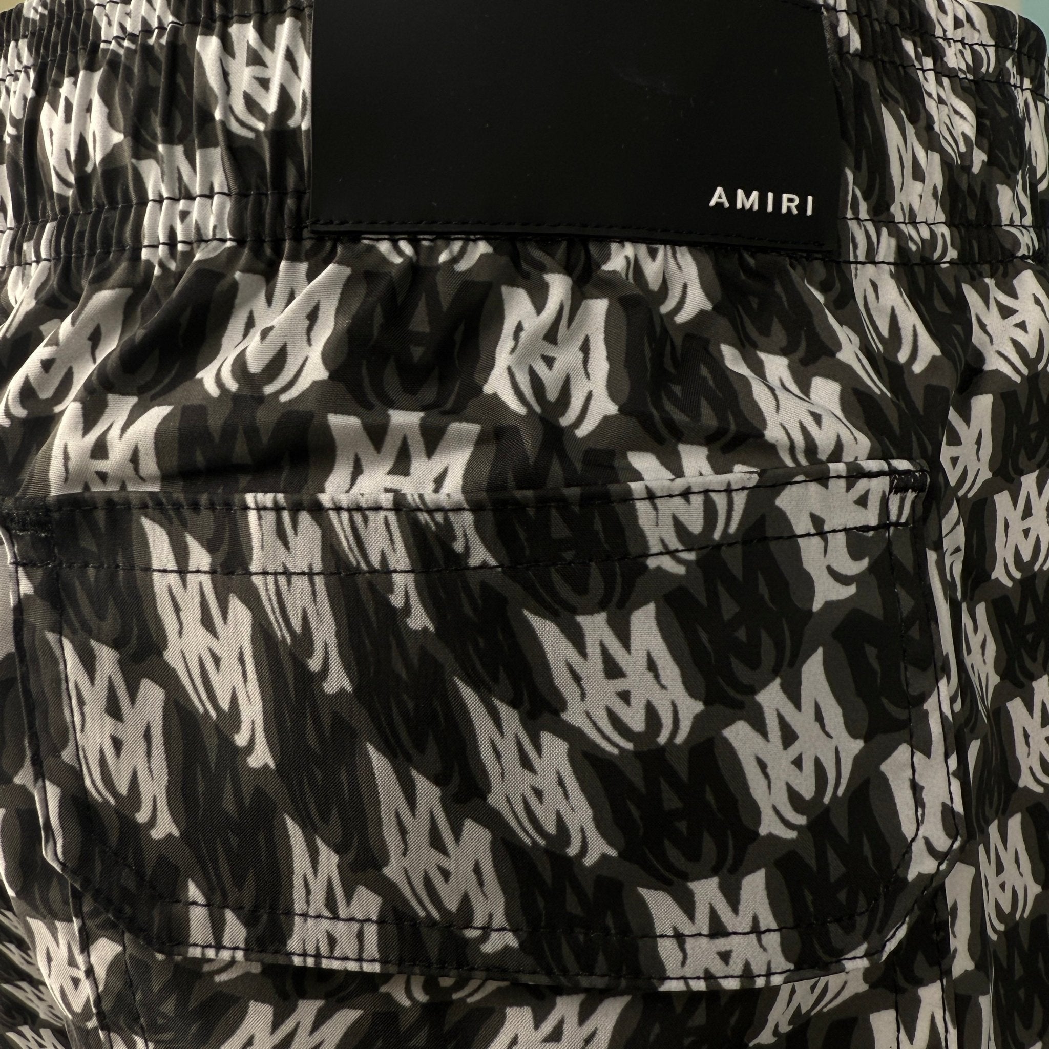 Amiri Wavy MA Swim Trunk Black