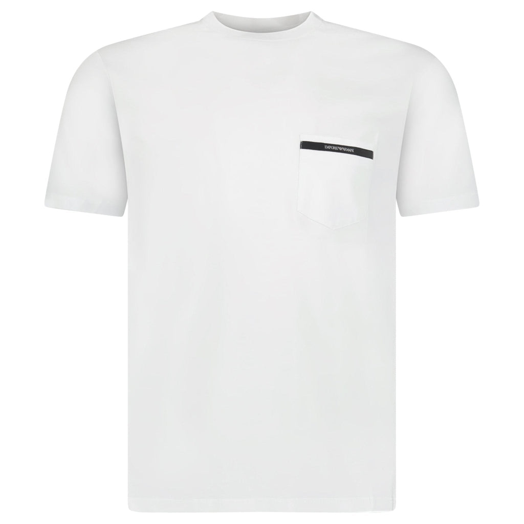 Armani Chest Pocket T-Shirt in White