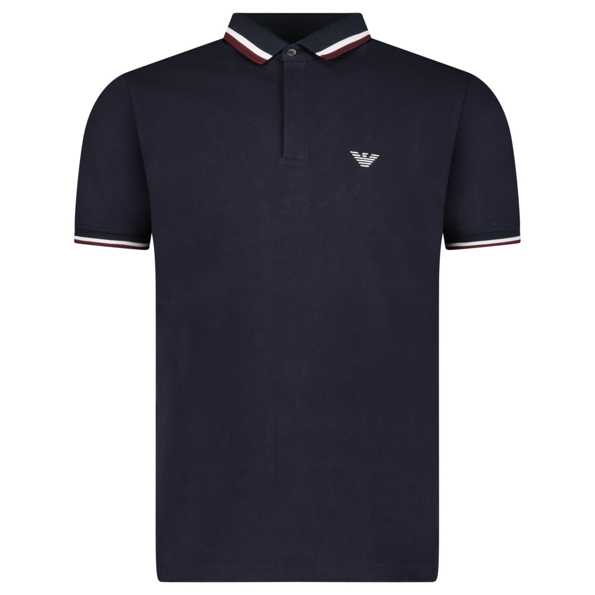 Armani Eagle Logo Polo Shirt in Navy