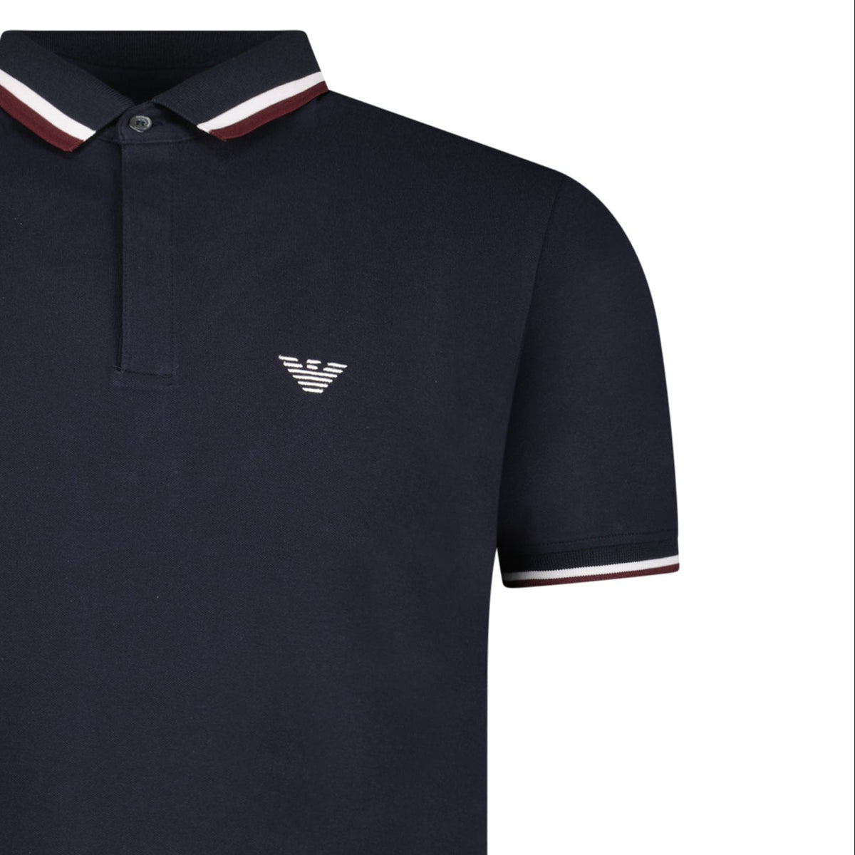 Armani Eagle Logo Polo Shirt in Navy