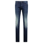 Emporio Armani J06 Slim Fit 5 Pocket Paint Splatter Jeans Blue