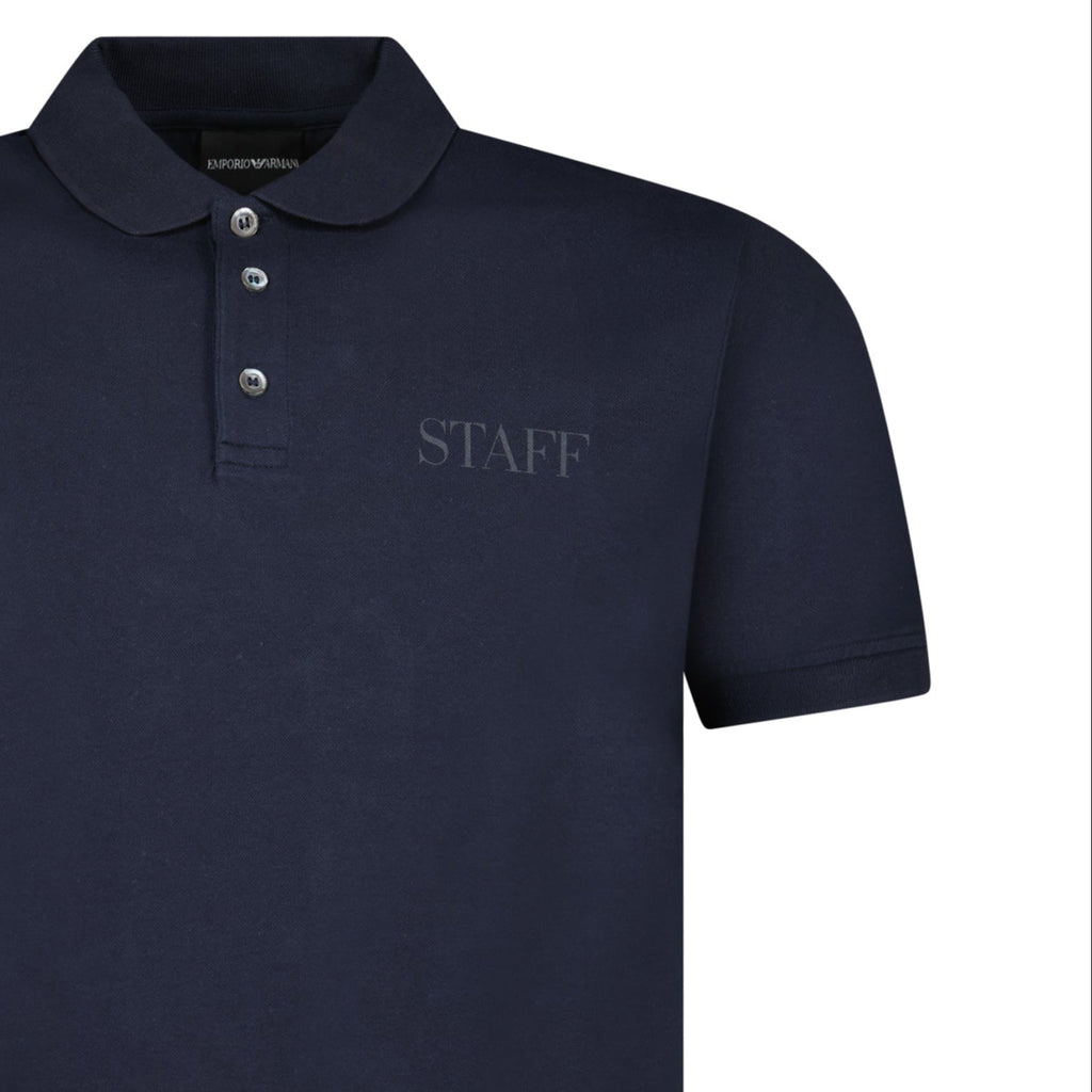 Armani Staff Polo Shirt in Navy