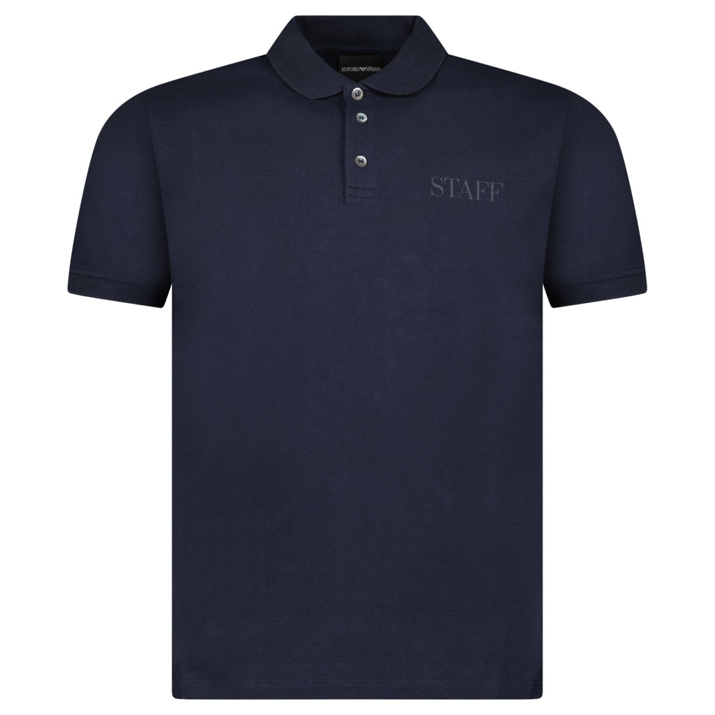 Armani Staff Polo Shirt in Navy
