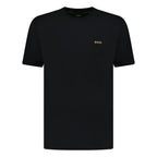 Hugo Boss Active Gold Logo-Print T-Shirt Black