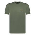 Hugo Boss Active Gold Logo-Print T-Shirt Khaki