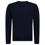 Boss Avac Crew Neck Knit Jumper in Navy