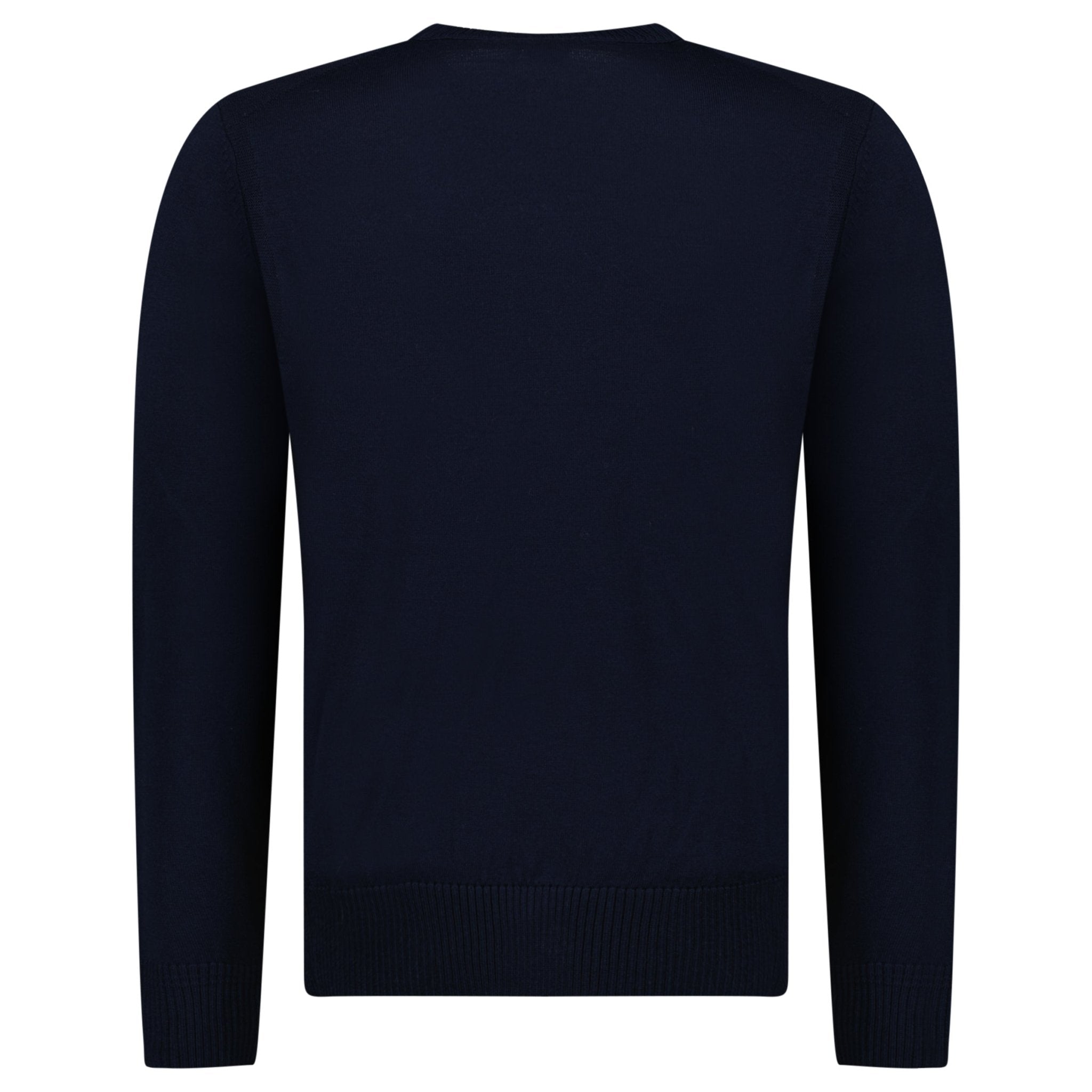 Boss Avac Crew Neck Knit Jumper in Navy