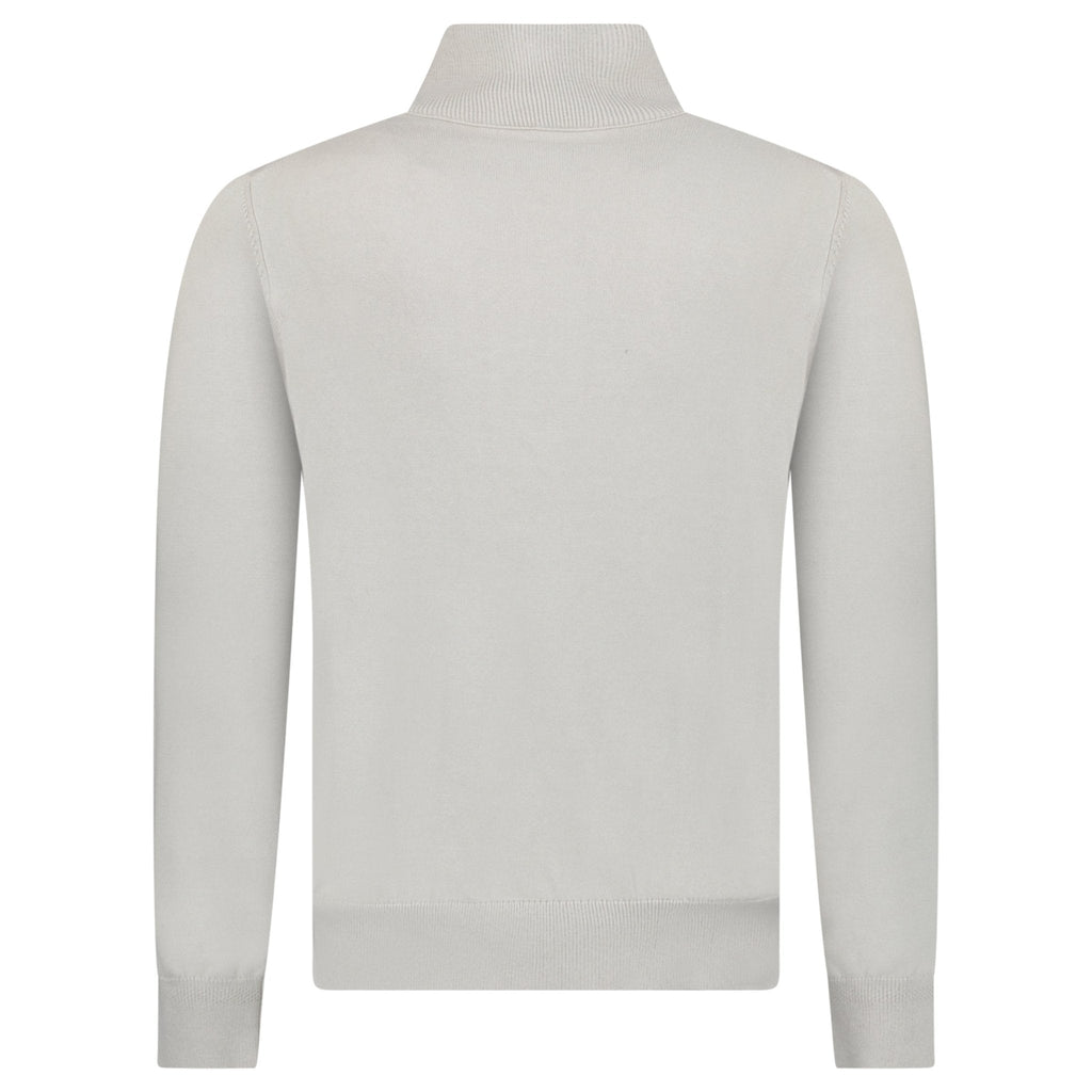 Boss Kanobix Cotton/Cashmere Half Zip Jumper Grey