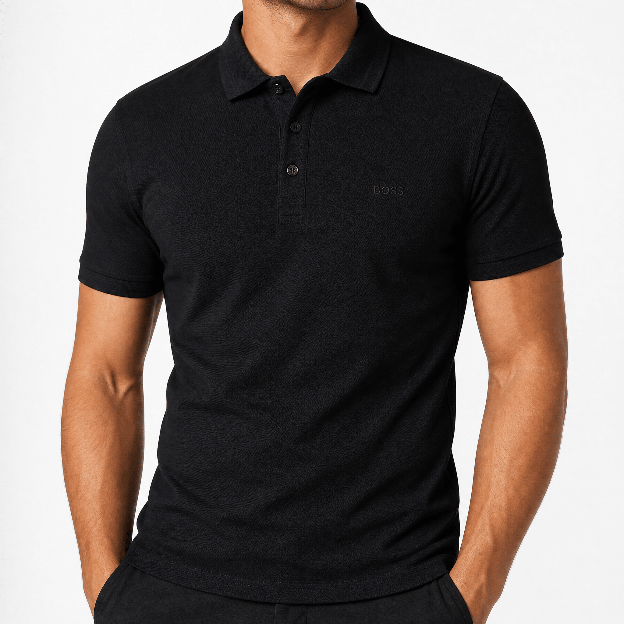 Boss Paddy Polo Shirt in Black
