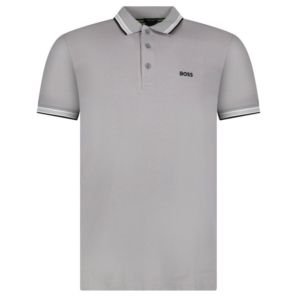 Boss Paddy Polo Shirt in Light Grey