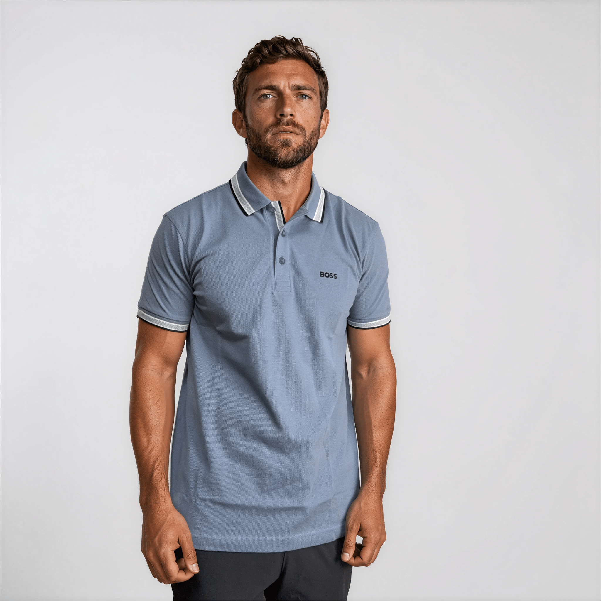 Boss Paddy Polo Shirt in Open Blue