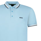 Boss Paddy Polo Shirt in Pastel Blue