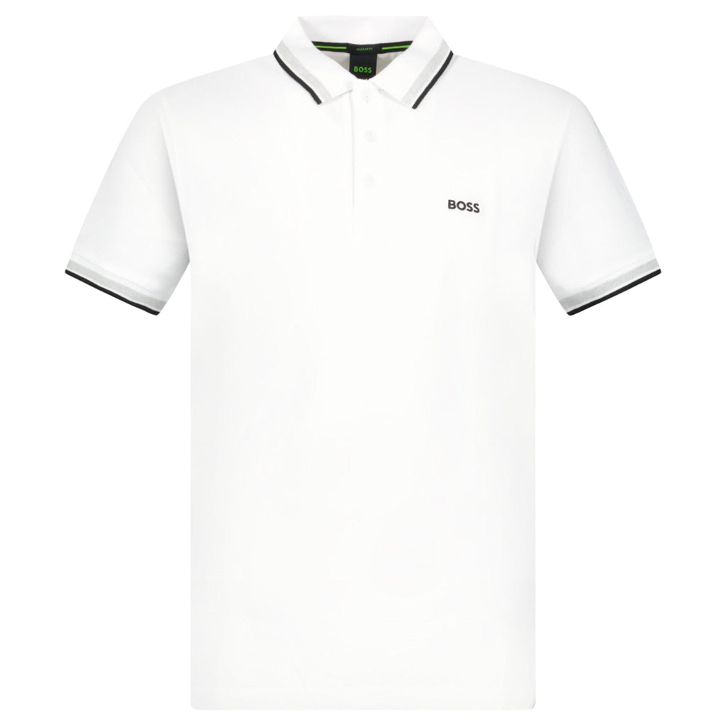 Boss Paddy Polo Shirt White