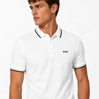 Boss Paddy Polo Shirt White