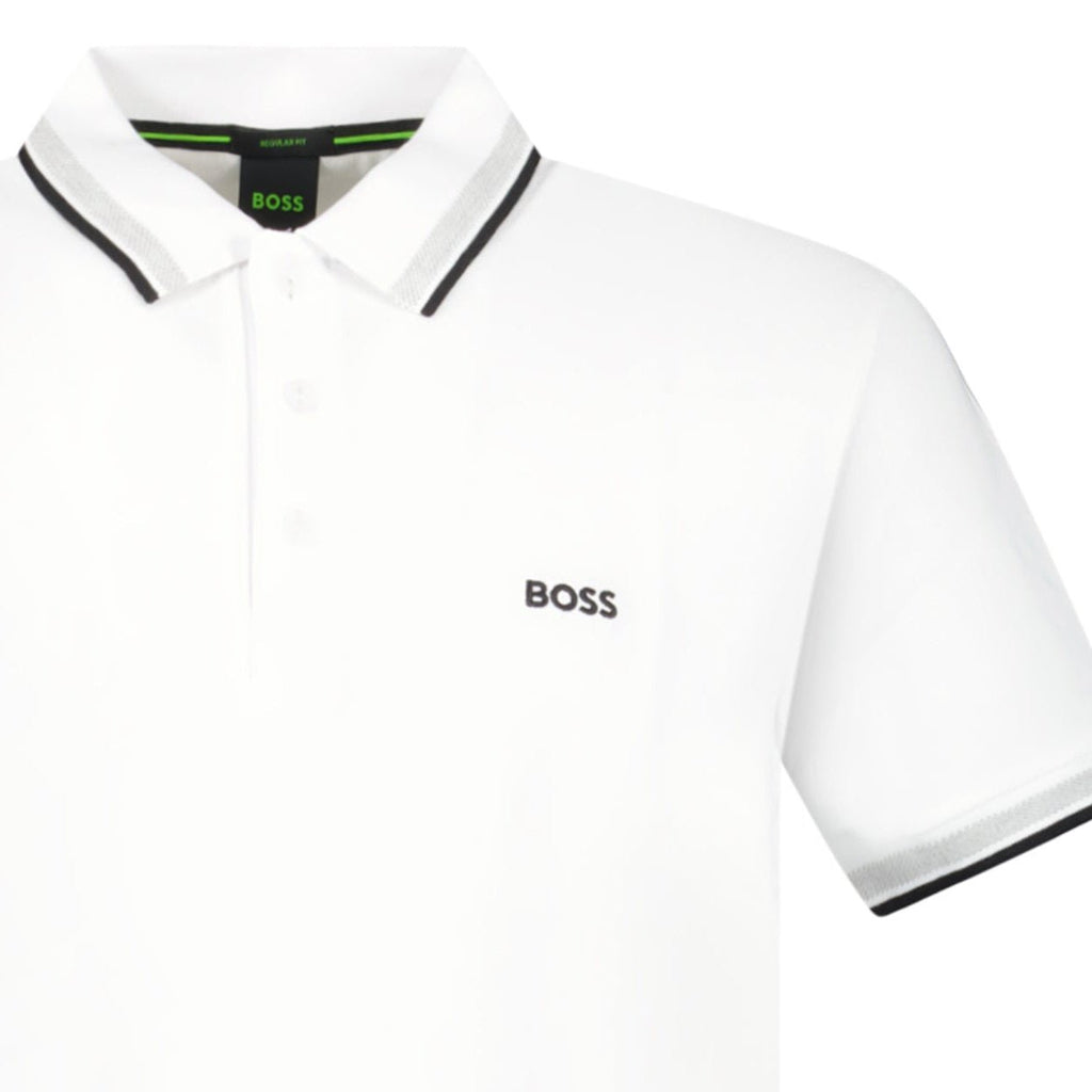 Boss Paddy Polo Shirt White