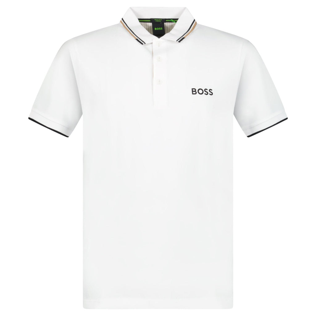 Boss Paddy Pro Golf Polo Shirt in White