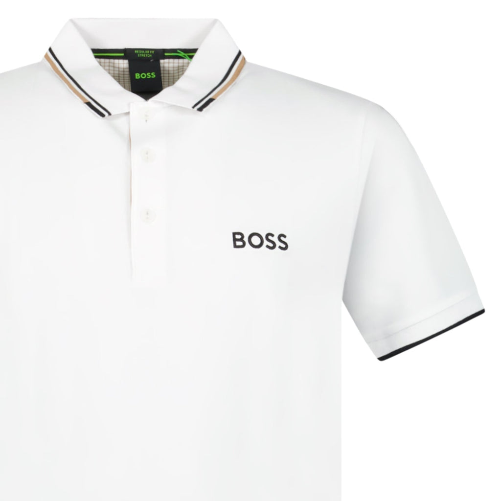 Boss Paddy Pro Golf Polo Shirt in White