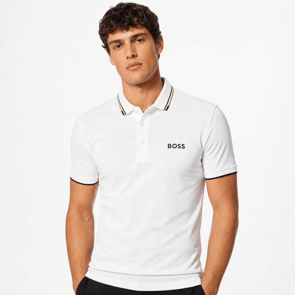 Boss Paddy Pro Golf Polo Shirt in White