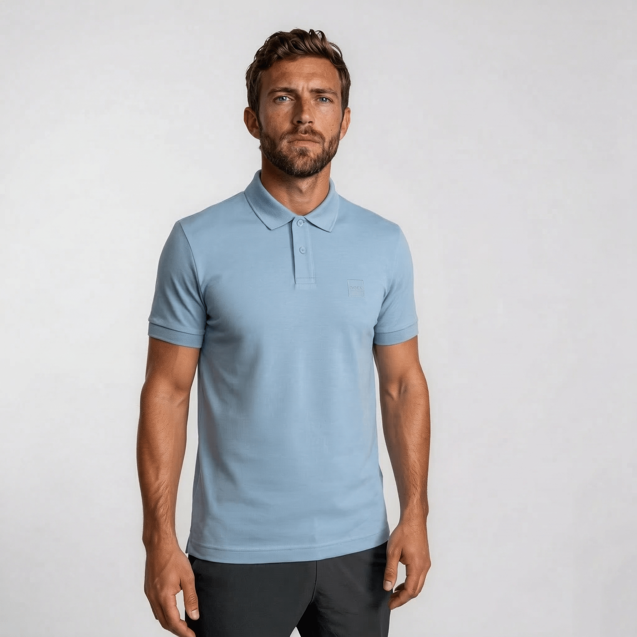 Boss Passenger Polo Shirt in Open Blue
