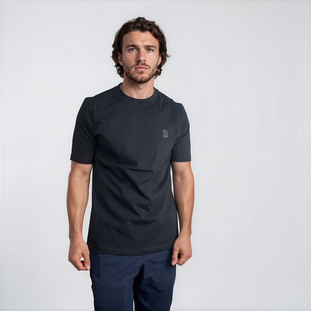 Brunello Cucinelli Cotton Jersey T-Shirt in Black