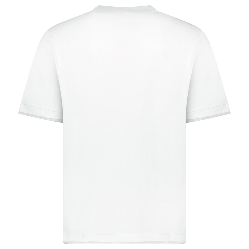 Brunello Cucinelli Double Layer T-Shirt in White
