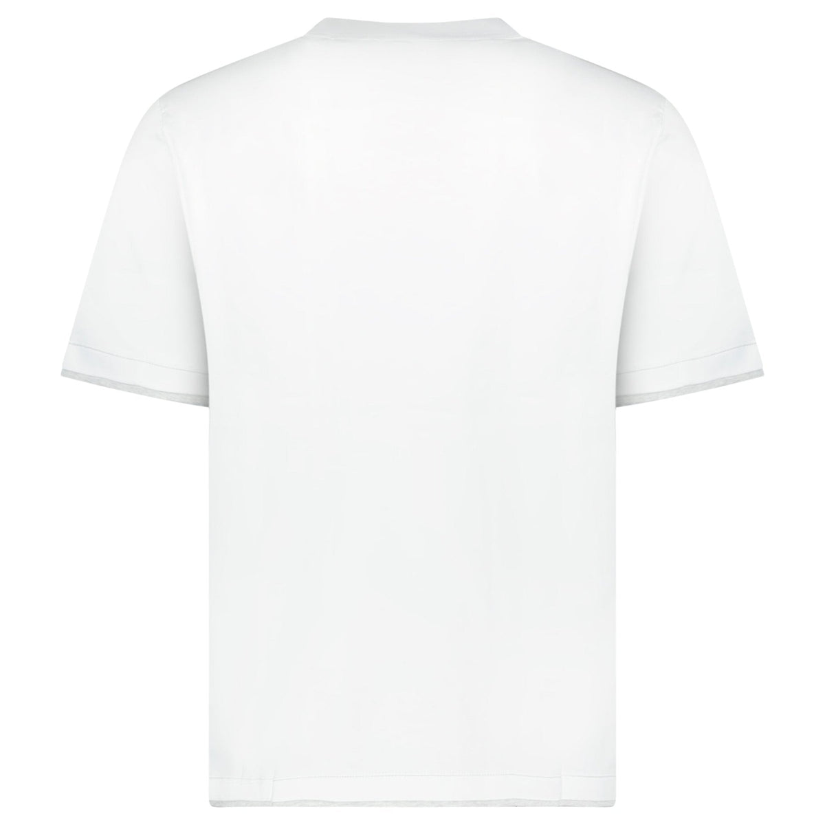 Brunello Cucinelli Double Layer T-Shirt in White