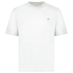 Brunello Cucinelli Double Layer T-Shirt in White