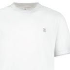 Brunello Cucinelli Double Layer T-Shirt in White
