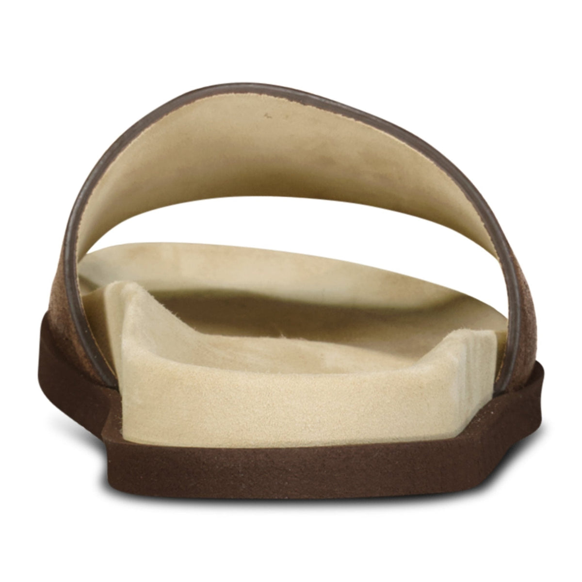 Brunello Cucinelli Suede-Strap Flat Sandals in Brown
