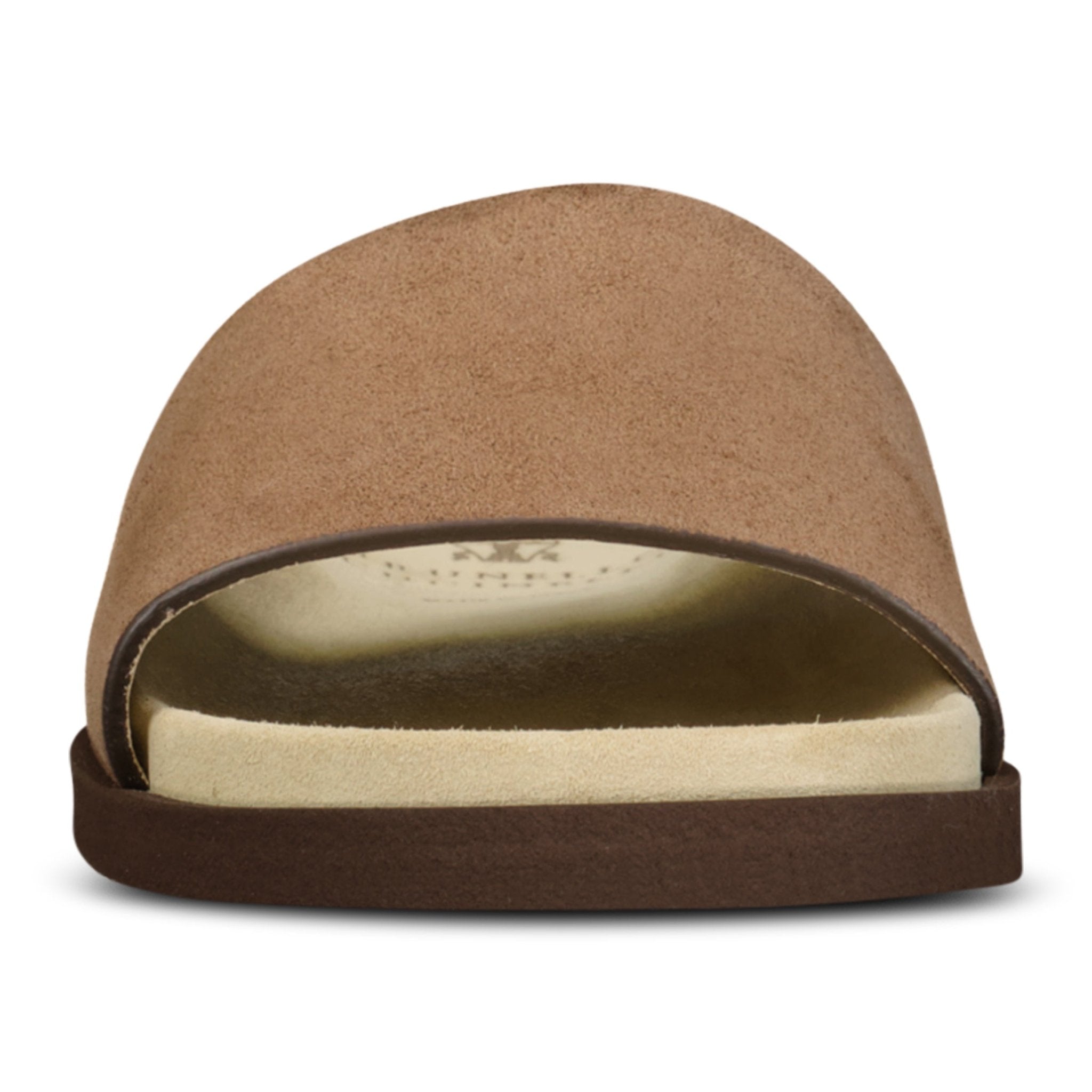 Brunello Cucinelli Suede-Strap Flat Sandals in Brown