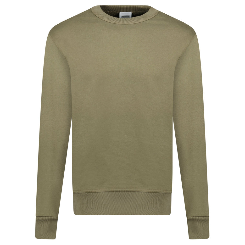 Burberry 'Acklow' Rear Logo Print Sweatshirt Khaki