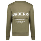 Burberry 'Acklow' Rear Logo Print Sweatshirt Khaki