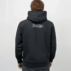 Burberry Archive Rear Felt Logo Hoodie in Black