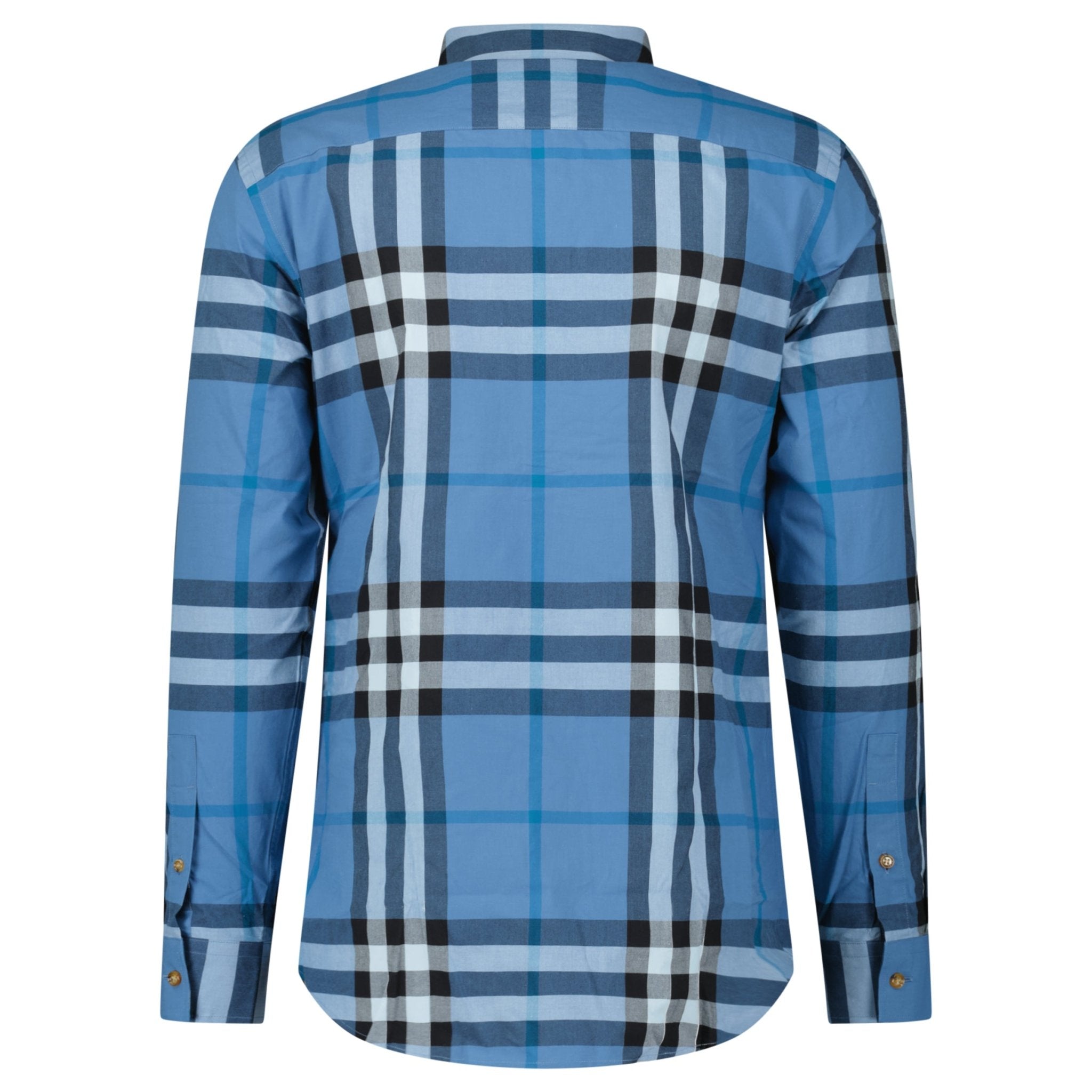 Burberry 'Claverdon' Check Shirt in Blue Jade