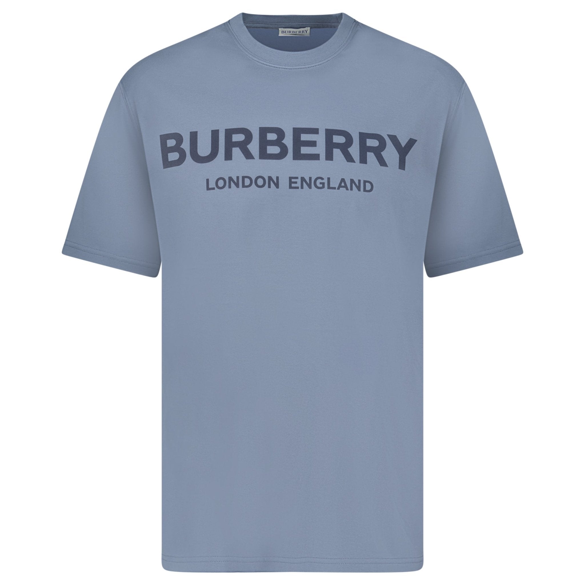 Burberry 'Ellison' Logo Print T-Shirt Carbon Blue