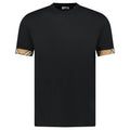 Burberry 'Ellison' Organic Cotton Check Sleeve Black