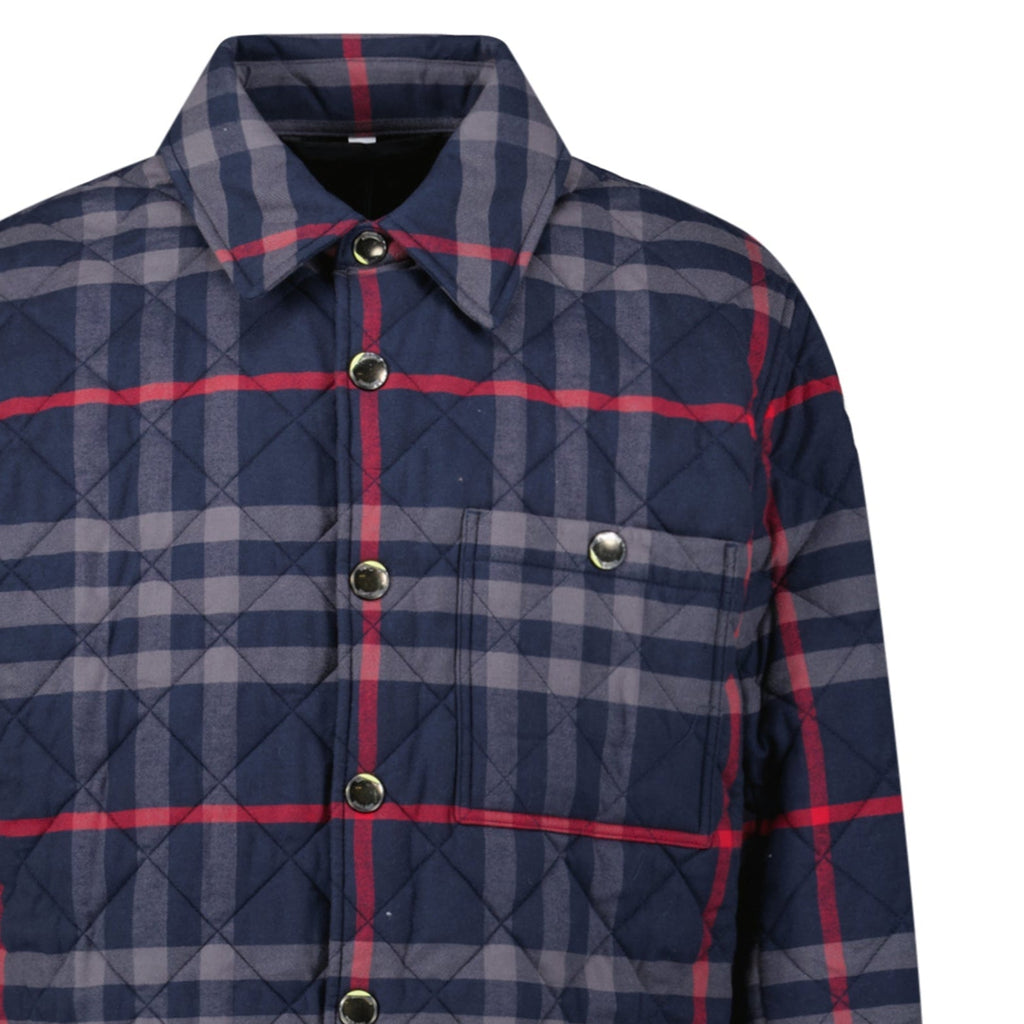 Burberry 'Forres' Diamond Quilted Jacket Navy