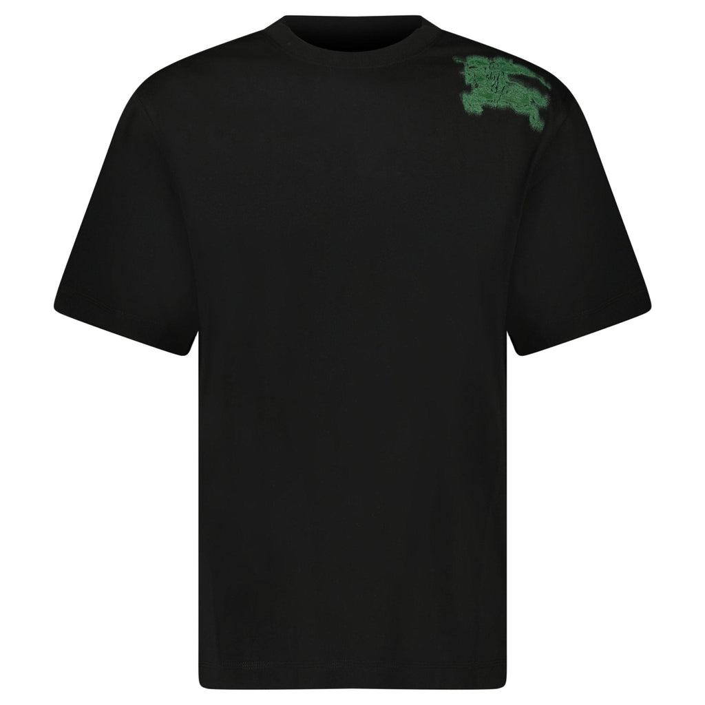Burberry Graffiti Equestrian Knight T-Shirt in Black