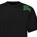 Burberry Graffiti Equestrian Knight T-Shirt in Black