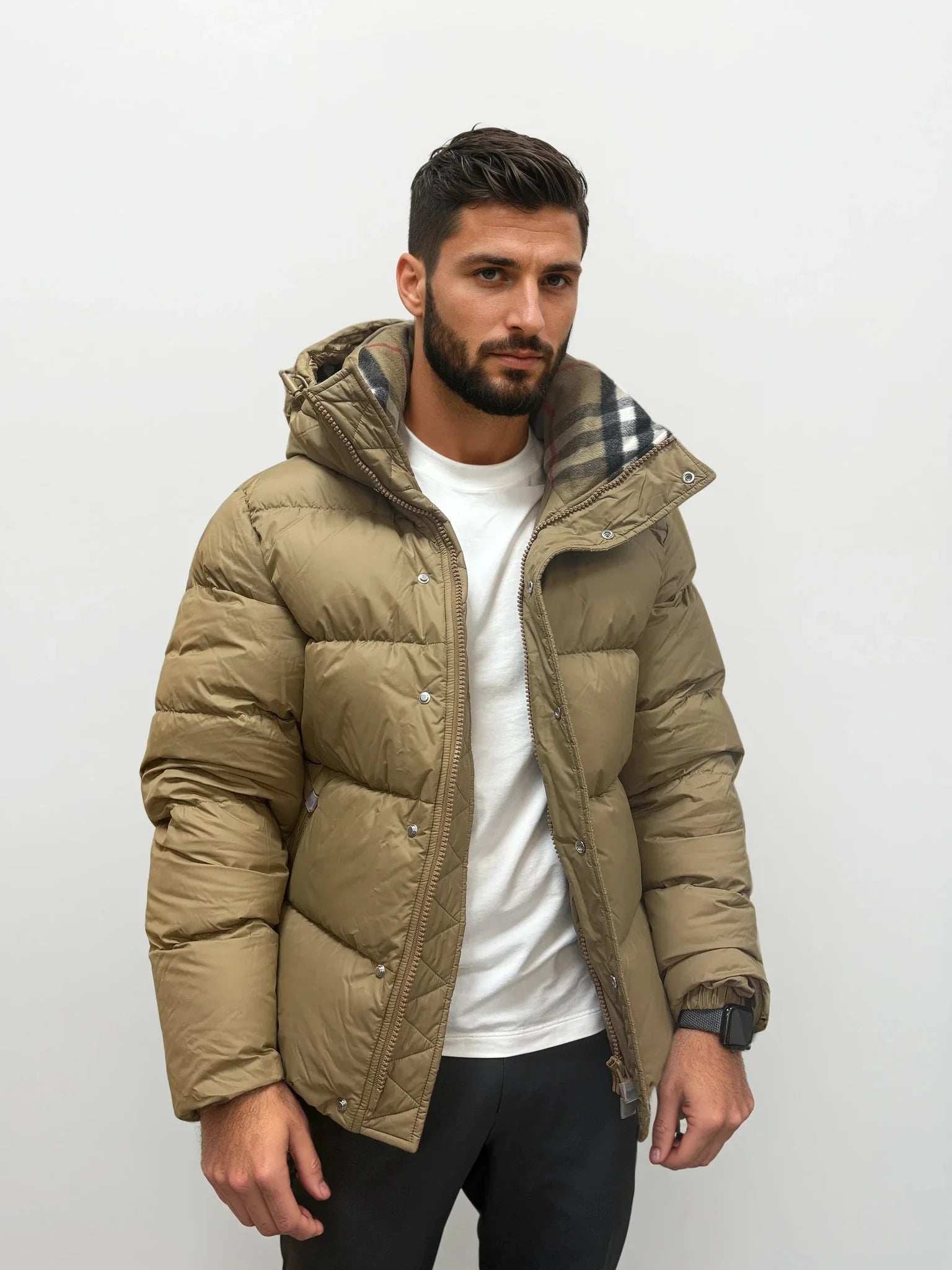 Burberry Halsby Down Puffer Jacket Beige