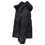 Burberry 'Leeds' Detachable Sleeve Hooded Down Jacket Black