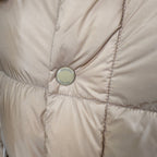Burberry 'Leeds' Detachable Sleeve Hooded Down Jacket Warm Honey