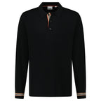 Burberry 'Pace' Signature Stripe Wool Polo Black